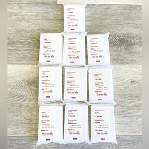 MUJI Portable Spectacles Wipes Glasses Lens Screen Cleaner 10 Pack x 14 Sheets